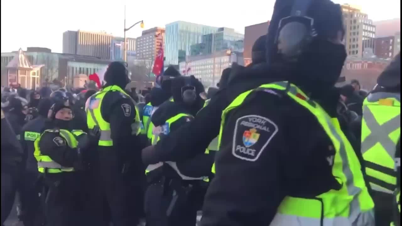 Tyrant Trudeau’s Horses TRAMPLE Protesters In Canada!