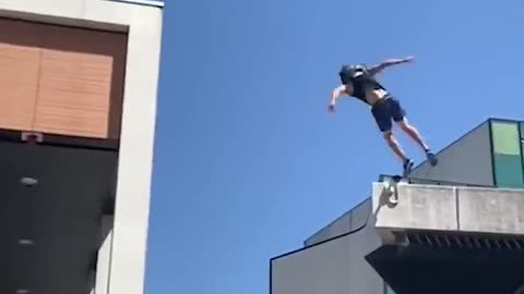 Live parkour wow 😳 amazing stunts outstanding wow 😮 unbelievable stunt us boy