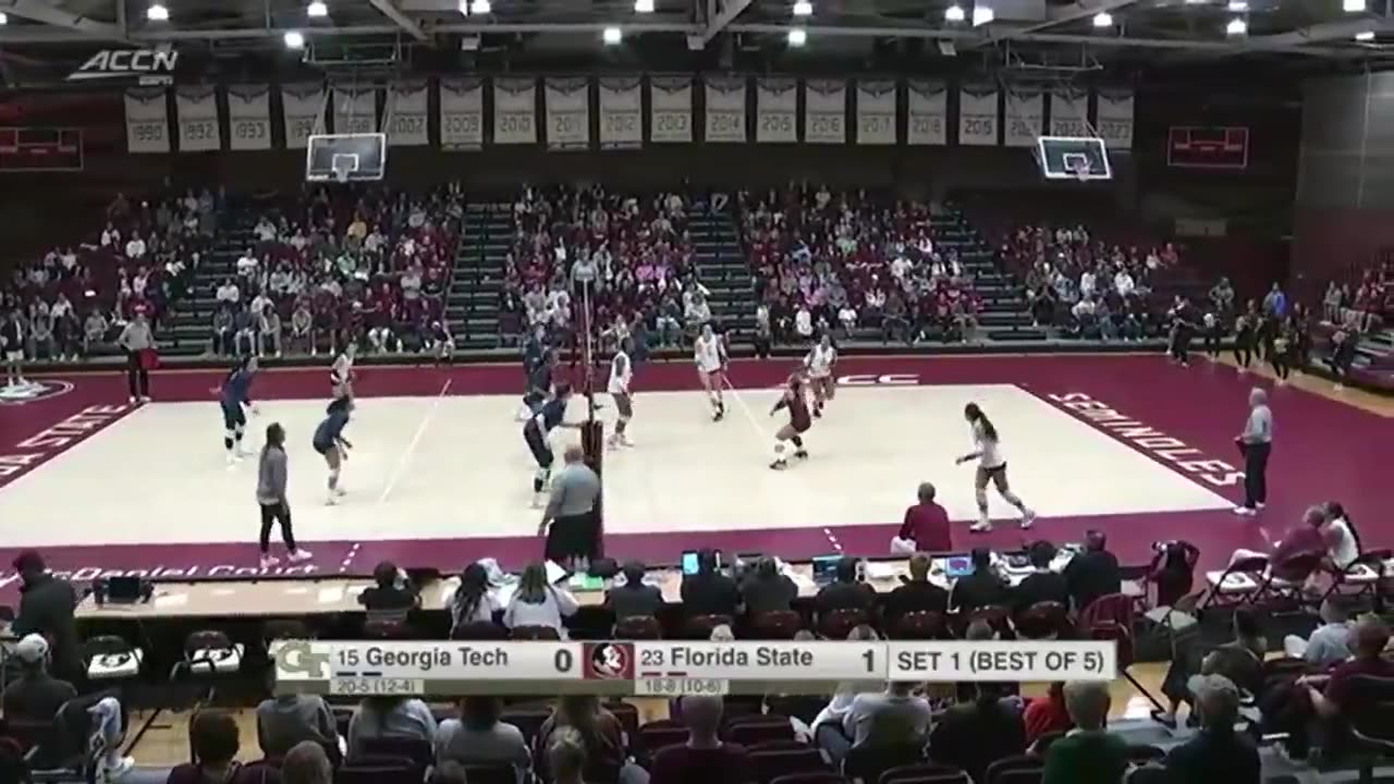 NCAA Women's Volleyball - Getting after it 😤 #NCAAWVB / @FSU_Volleyball