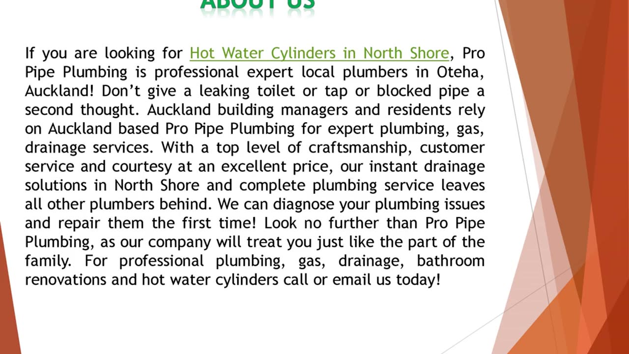 If you are looking for Hot Water Cylinders in North Shore