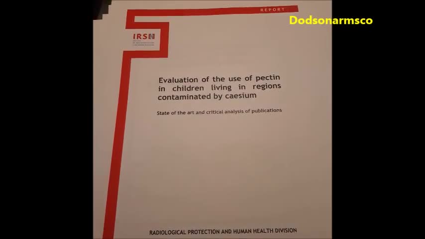 Pectin for mitigation of certain radiation effects IRSN Study. WW3, SHTF, Nuclear War, Radiation