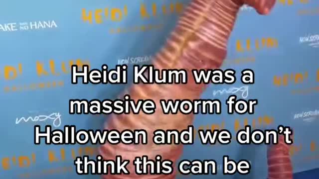 SAKEAHANAHeidi Klum was a massive worm for Halloween and we don't think this can be outdone.