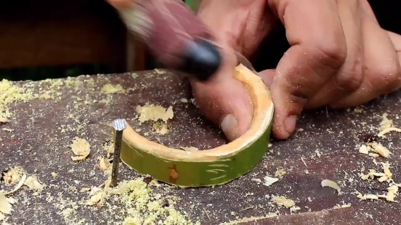 Making Bamboo cup