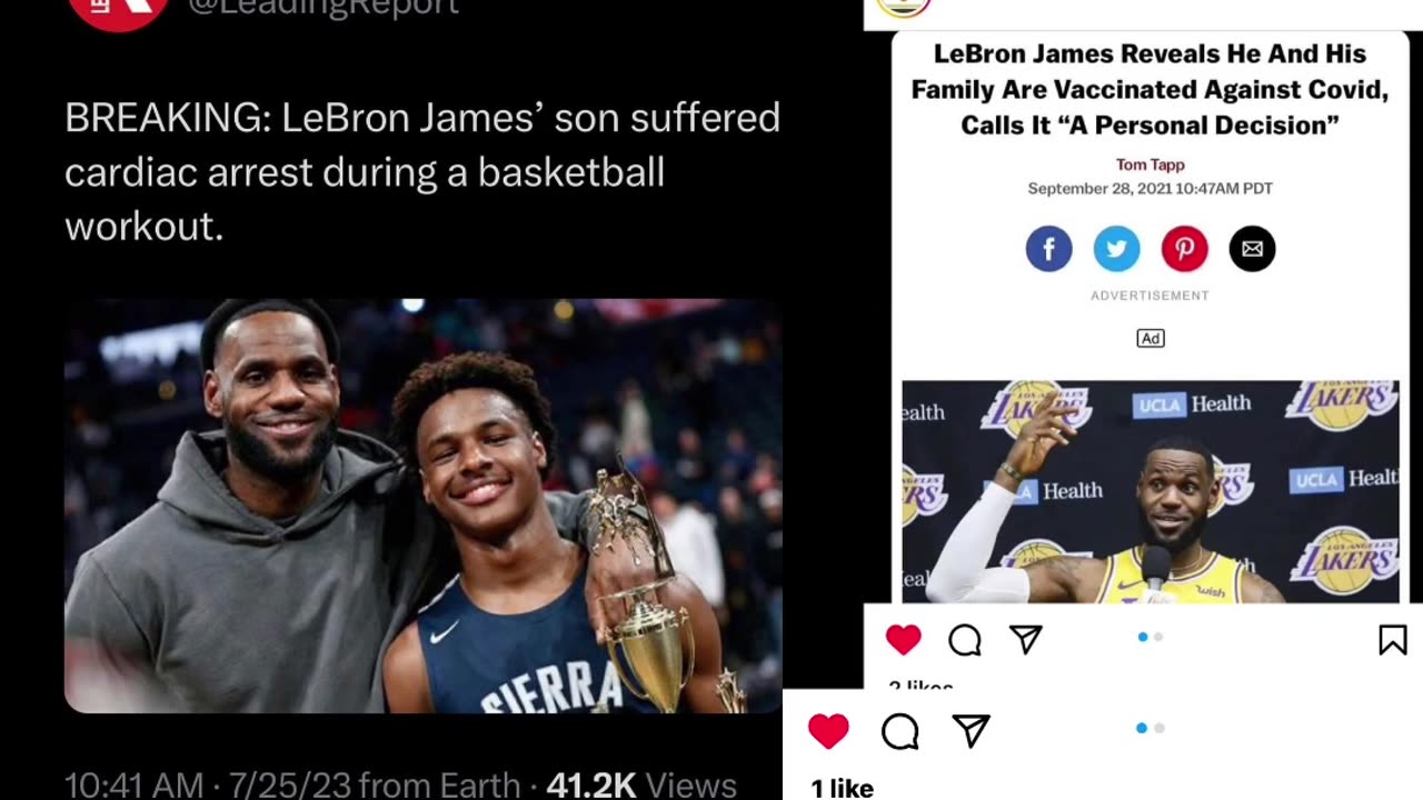 Lebron James son suffers cardiac arrest