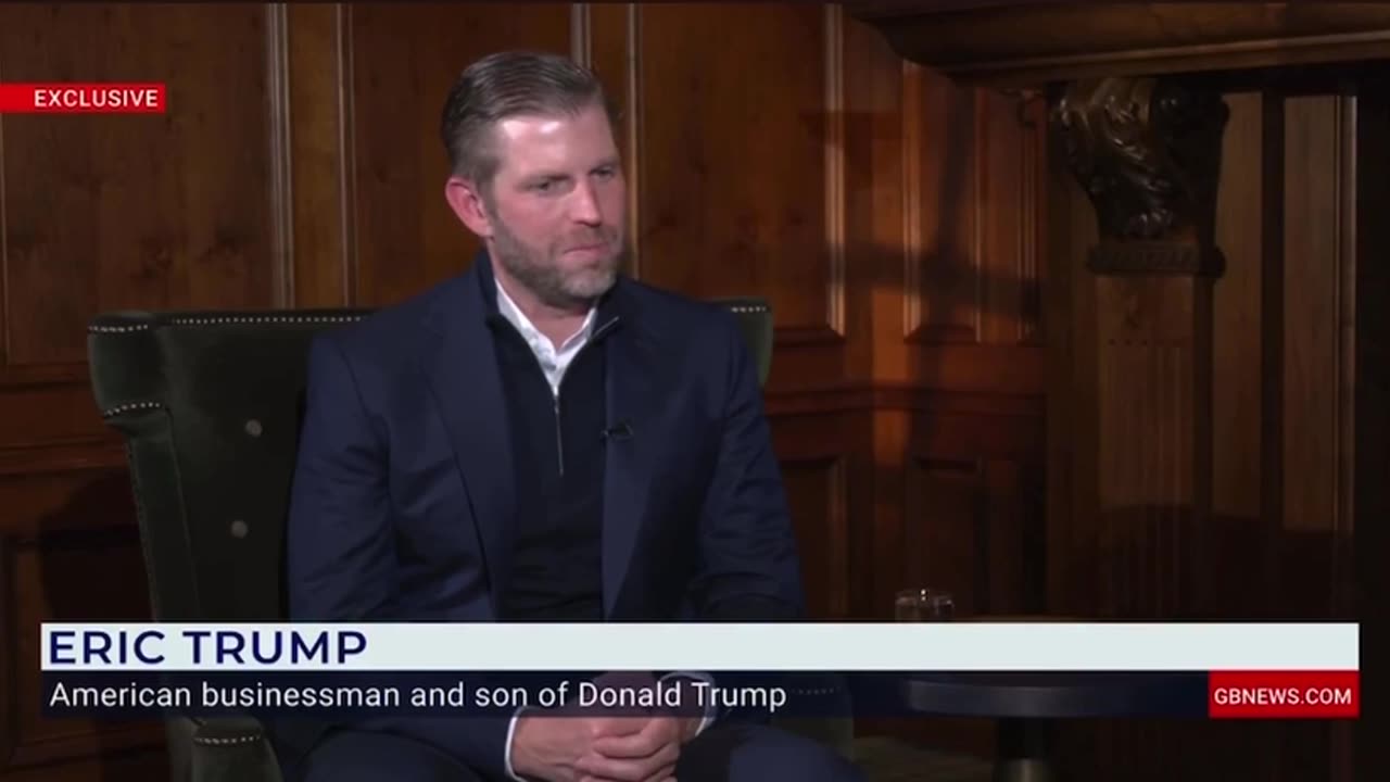 Donald Trump's son, Eric Trump, has thrown his support behind British farmers | Check Description