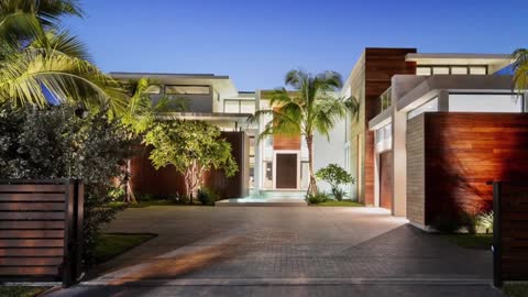 A beautiful contemporary residence in Miami Beach, Florida.