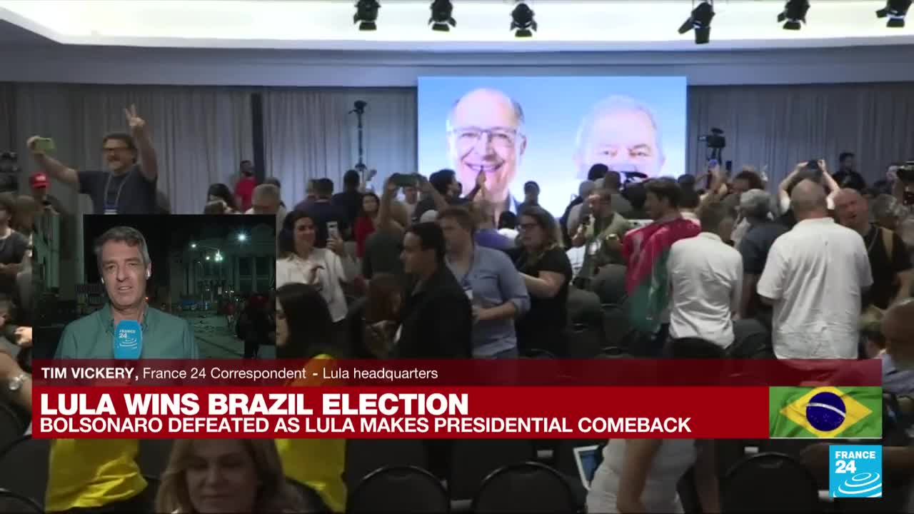 'This is a fraud': Bolsonaro's supporters react after leftist Lula wins Brazil vote • FRANCE 24