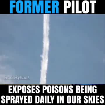 Poison is sprayed in the sky