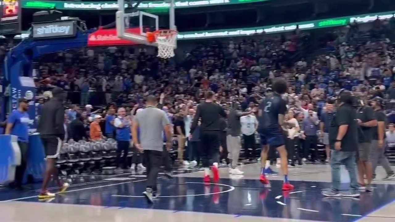 Luka Doncic casually hitting a full court shot 😳