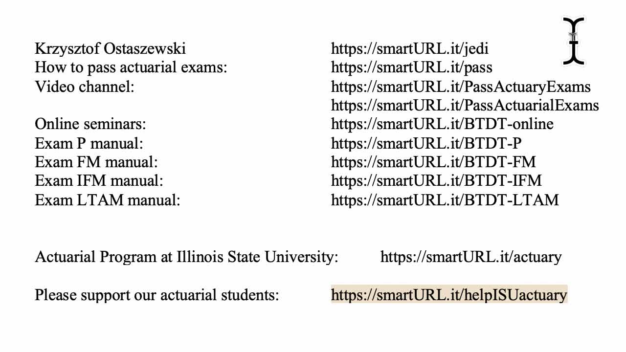 Exam LTAM exercise for December 15, 2021