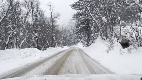 Driving through American Fork Canyon Dec 2022