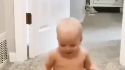 funny baby laughing...