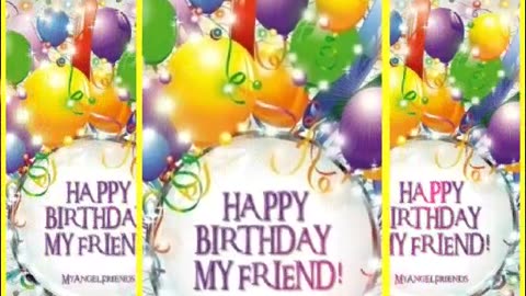 Happy birthday my friend status video