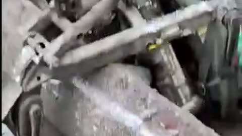 Russian soldiers have taken a Ukrainian combat vehicle