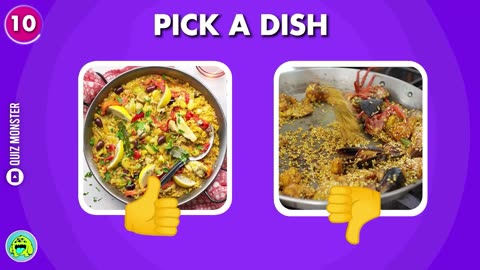 Choose One Dish GOOD or BAD