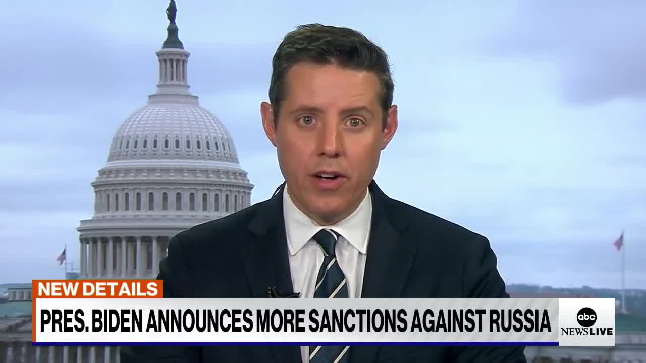 PRES. BIDEN ANNOUNCES MORE SANCTIONS AGAINSTRUSSIA