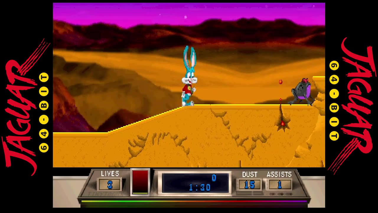 UNRELEASED PROTOTYPE: Tiny Toon Adventures for the Atari Jaguar - Gameplay Sample / Playthrough