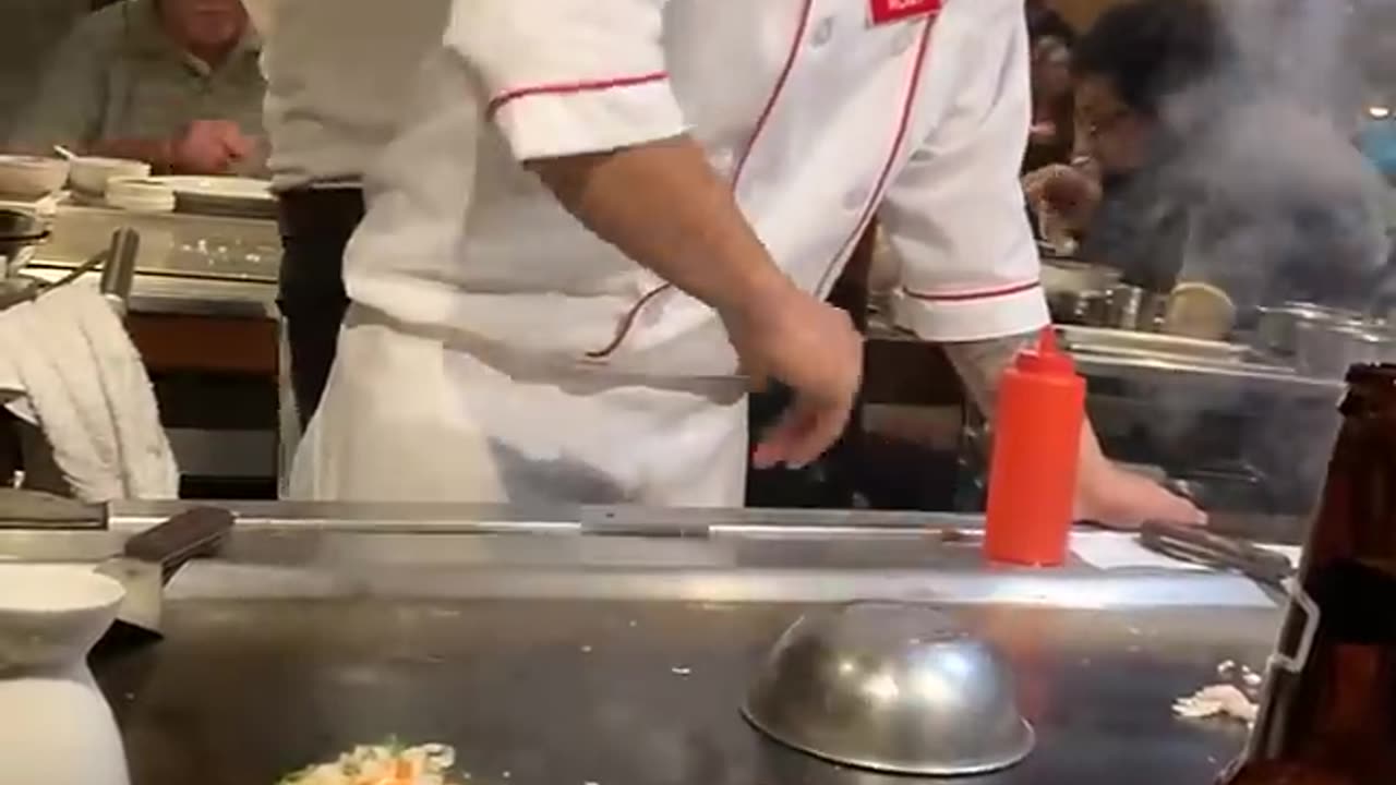 Chef Does Magic Trick With Eggs