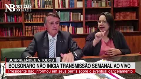 Bolsonaro surpreende e tradicional Live Semanal não é transmitida