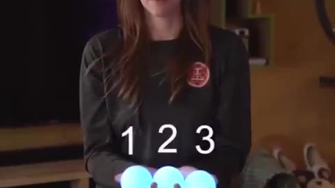Which one is the red ball? 1️⃣2️⃣3️⃣