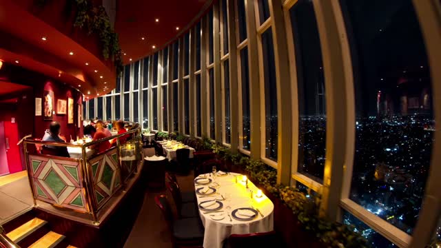 Super high-rise revolving restaurant