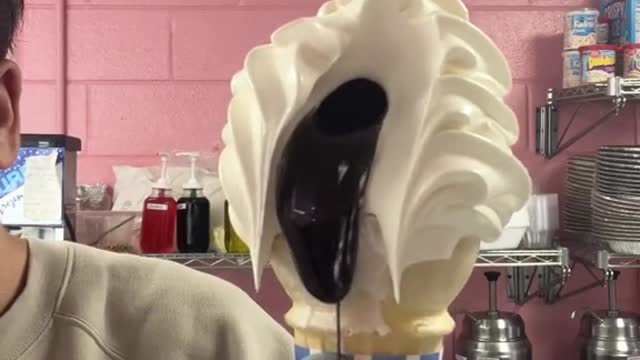 Stop opening the ice cream cone like that