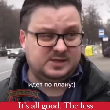 This Russian man gets asked about the Special Military Operation.