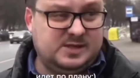 This Russian man gets asked about the Special Military Operation.