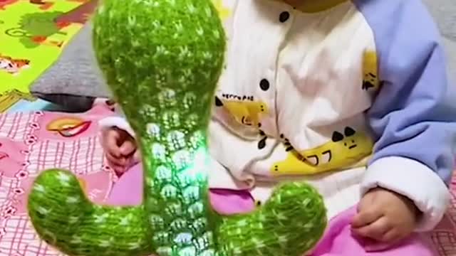 adorable baby having lots of laughs