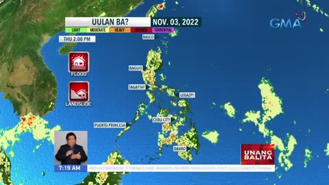 Weather update as of 7:19 AM (November 03, 2022) | UB