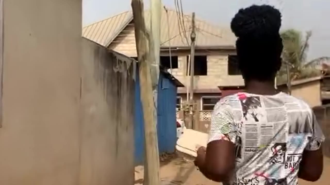 She's not forcing it to but it shakes it self.