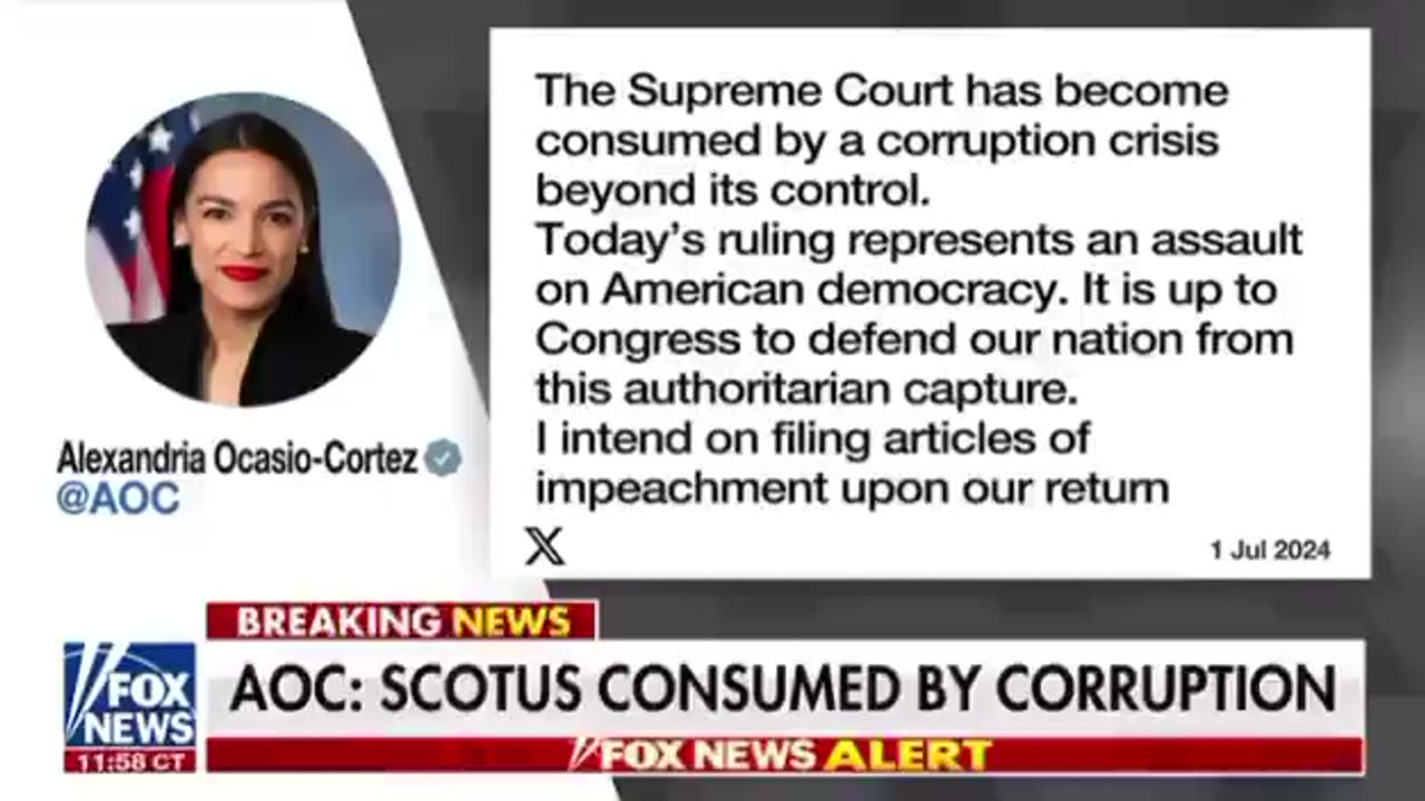 AOC to File Articles of Impeachment Against SCOTUS 🤣🤣🤣