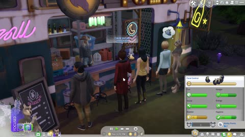 Sims 4 modded: Hayley meets Caleb.