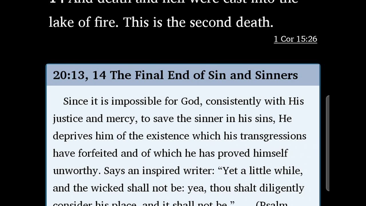 Bible Commentary from the Spirit of Prophecy 164: Revelation 20:13-14