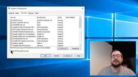 Speed Up Windows 10 with MSCONFIG