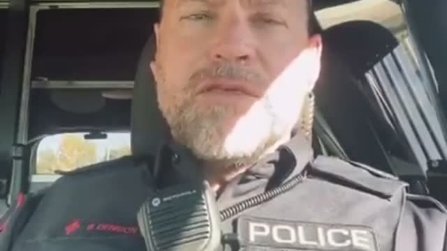 Canada: Calgary Police officer with 24 years on the job tells other officers not to take the jab