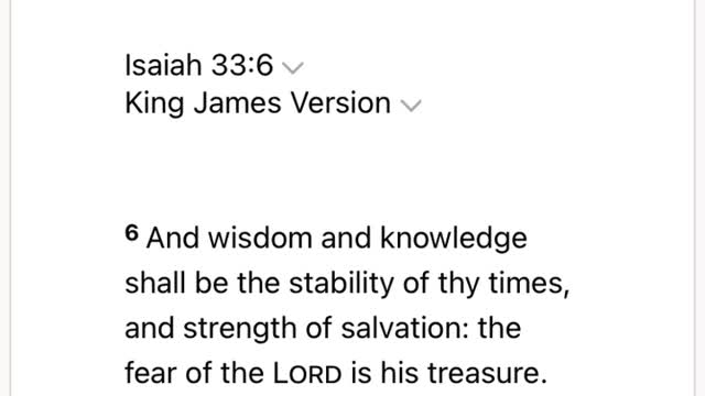 Wisdom knowledge and understanding shall be stability of thy time.