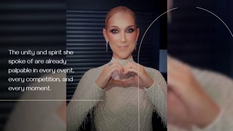 Celine Dion's Heartfelt Message Electrifies Paris 2024 Olympics Opening Ceremony#celinedion#olympics