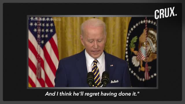 Joe Biden Says Vladimir Putin Will "Move In" On Ukraine As Russia Warns The "Countdown" Has Started
