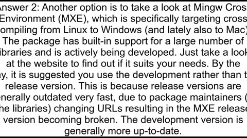 How do I invoke the MinGW crosscompiler on Linux