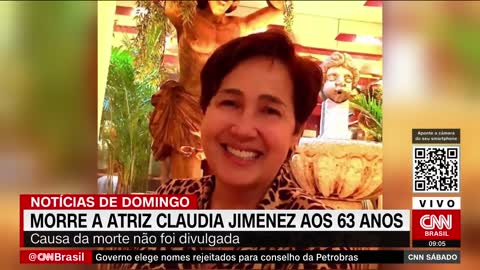 Morre a atriz Claudia Jimenez aos 63 anos | CNN SÁBADO