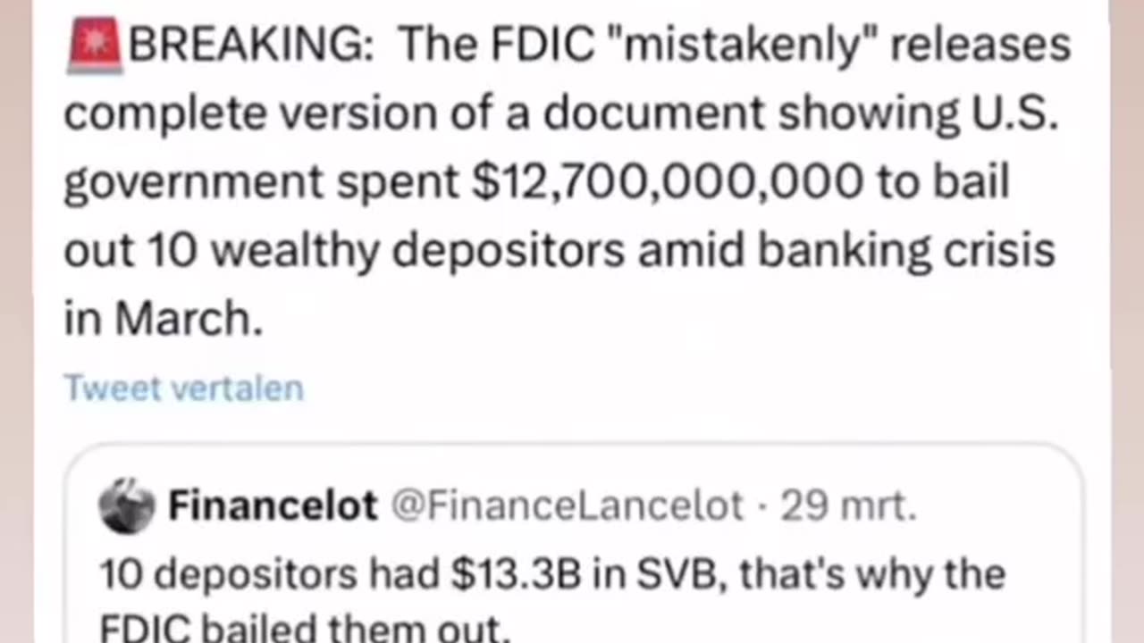 Billions of $ reimbursement to billionaires