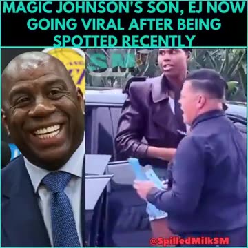 Magic Johnson's son EJ was spotted out on the town recently...WTF