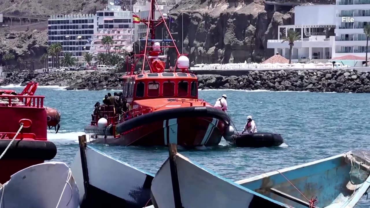 Dozens of migrants rescued off Spain's Canary Islands