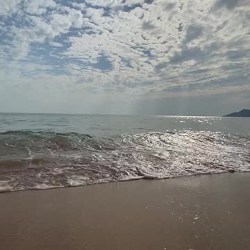 Waves Crashing on Shore