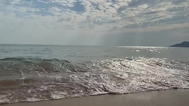 Waves Crashing on Shore
