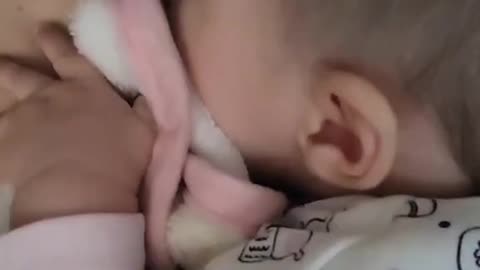 So cute baby milk feeding
