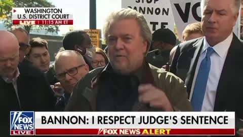 Steve Bannon Gives FIERY Response To Sentencing: "On November 8th There Will Be Judgement"