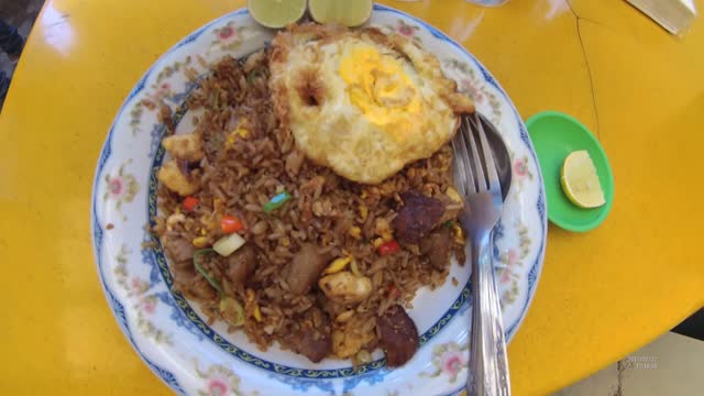 Indonesia Street food Fried Rice (Nasi Goreng)