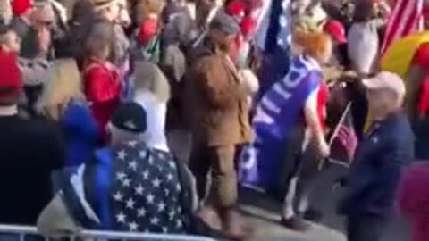 Patriotic Americans March To Miami Court House